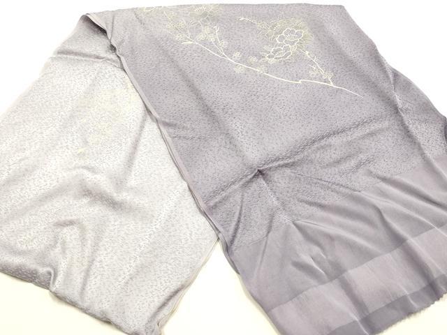 平和屋本店●和装小物　帯締め・帯揚げセット　丸組　枝花文　暈し染め　金糸　逸品　未使用　AABH6683ay