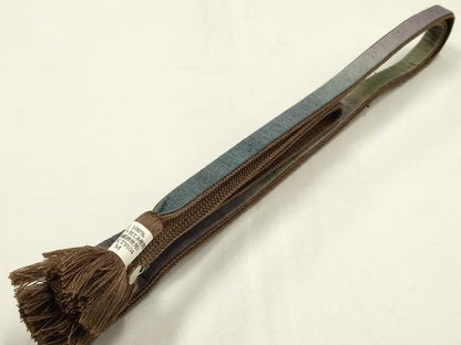 平和屋着物●和装小物　帯締め・帯揚げセット　暈し染め　紬地　逸品　未使用　AABH6685ay