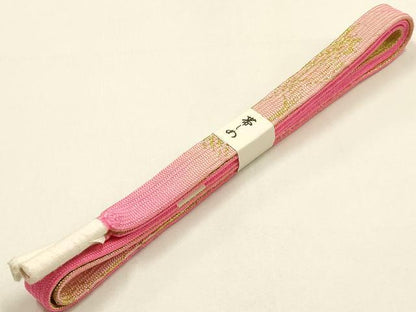 平和屋着物●和装小物　帯締め・帯揚げセット　高麗組 綾出し　絞り　暈し　金糸　逸品　未使用　AABH6687ay