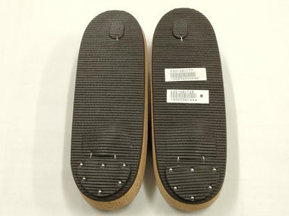 平和屋着物●和装小物　和装草履　鼻緒:紬地　コルク　逸品　AABH6694ay