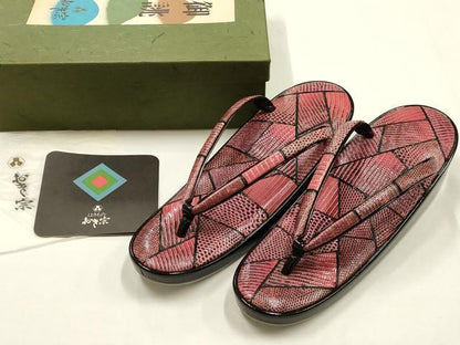 平和屋着物▼和装小物　和装草履　おき宗　切嵌　共箱付き　逸品　AABH6702ay