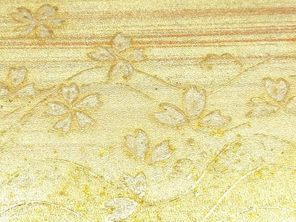 平和屋着物▼和装小物 和装バッグ ハンドバッグ 花柄 金彩 逸品 AABH6719ay