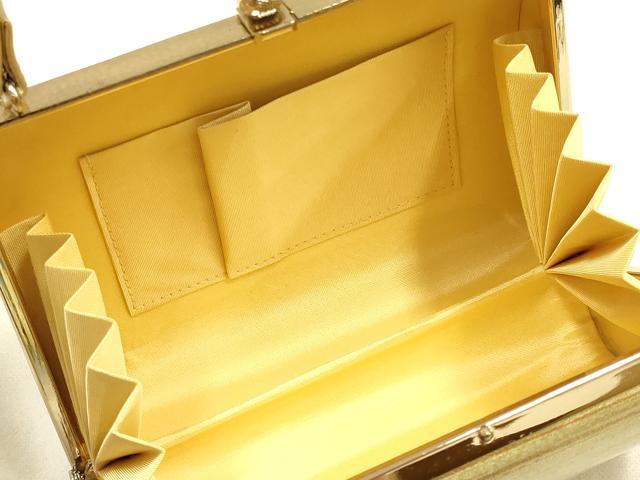 平和屋着物▼和装小物 和装バッグ ハンドバッグ 花柄 金彩 逸品 AABH6719ay