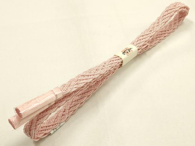 平和屋着物＊夏物 和装小物 帯締め・帯揚げセット 流水枝花文 レース組 平組 正絹 逸品 未使用 AABH6731ay