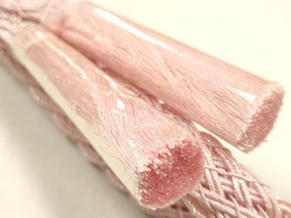平和屋着物＊夏物 和装小物 帯締め・帯揚げセット 花柄 レース組 平組 正絹 逸品 未使用 AABH6732ay
