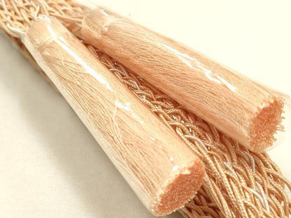 平和屋着物＊夏物 和装小物 帯締め・帯揚げセット 丸文 レース組 平組 正絹 逸品 未使用 AABH6733ay