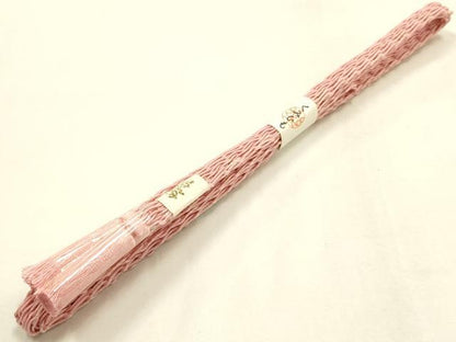 平和屋着物＊夏物 和装小物 帯締め・帯揚げセット 舞葉文 レース組 正絹 逸品 未使用 AABH6734ay