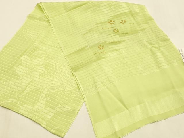 平和屋着物＊夏物 和装小物 帯締め・帯揚げセット 芝花文 レース組 平組 正絹 逸品 未使用 AABH6735ay