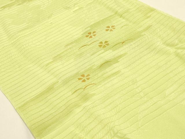 平和屋着物＊夏物 和装小物 帯締め・帯揚げセット 芝花文 レース組 平組 正絹 逸品 未使用 AABH6735ay