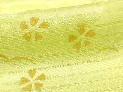 平和屋着物＊夏物 和装小物 帯締め・帯揚げセット 芝花文 レース組 平組 正絹 逸品 未使用 AABH6735ay