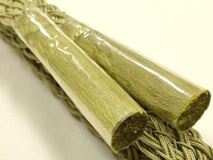 平和屋着物＊夏物 和装小物 帯締め・帯揚げセット 芝花文 レース組 平組 正絹 逸品 未使用 AABH6735ay