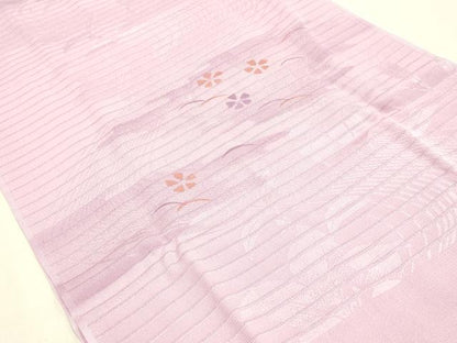 平和屋着物＊夏物 和装小物 帯締め・帯揚げセット 芝花文 レース組 平組 逸品 未使用 AABH67365ay