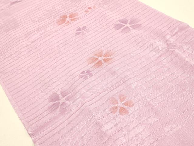 平和屋着物＊夏物 和装小物 帯締め・帯揚げセット 花柄 レース組 平組 正絹 逸品 未使用 AABH6737ay