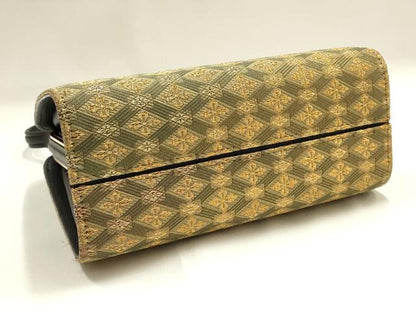 平和屋着物●和装小物　和装バッグ　ハンドバッグ　天井花文　暈し染め　金糸　逸品　AABH6740ay