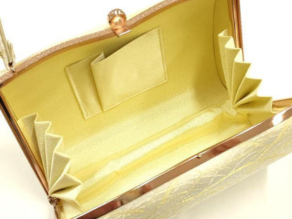 平和屋着物●和装小物　和装バッグ　ハンドバッグ　芝　金糸　逸品　AABH6744ay