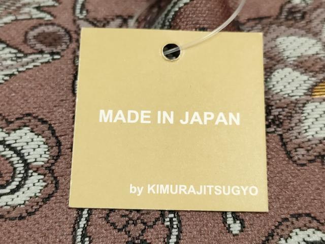 平和屋着物●和装小物　和装バッグ　ハンドバッグ　花間道　更紗　金糸　マグネット式　逸品　未使用　AABH6750ay