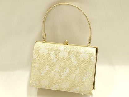 平和屋着物●和装小物　和装バッグ　ハンドバッグ　金銀糸　井登美謹製　逸品　未使用　AABH6752ay