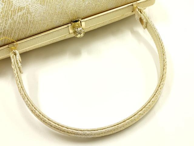 平和屋着物●和装小物　和装バッグ　ハンドバッグ　金銀糸　井登美謹製　逸品　未使用　AABH6752ay