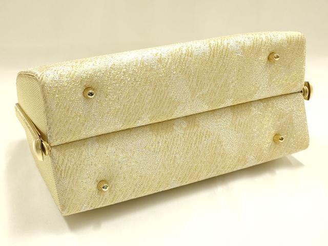 平和屋着物●和装小物　和装バッグ　ハンドバッグ　金銀糸　井登美謹製　逸品　未使用　AABH6752ay