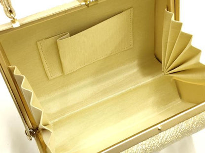 平和屋着物●和装小物　和装バッグ　ハンドバッグ　金銀糸　井登美謹製　逸品　未使用　AABH6752ay