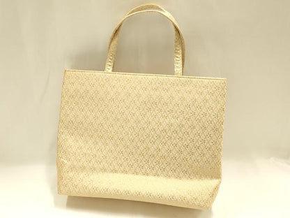 平和屋着物▼和装小物 和装バッグ ハンドバッグ トートバッグ 斜め格子 舞花 金糸 逸品 AABH6768ay