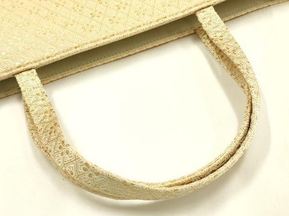 平和屋着物▼和装小物 和装バッグ ハンドバッグ トートバッグ 斜め格子 舞花 金糸 逸品 AABH6768ay