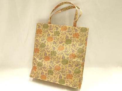 平和屋着物▼和装小物 和装バッグ ハンドバッグ トートバッグ 更紗花文 逸品 AABH6769ay