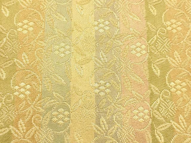 平和屋着物▼和装小物 和装バッグ ハンドバッグ トートバッグ 笹蔓 金糸 逸品 AABH6773ay