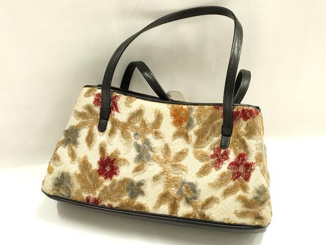 平和屋着物▼和装小物 和装バッグ ハンドバッグ 花柄 逸品 AABH6781ay