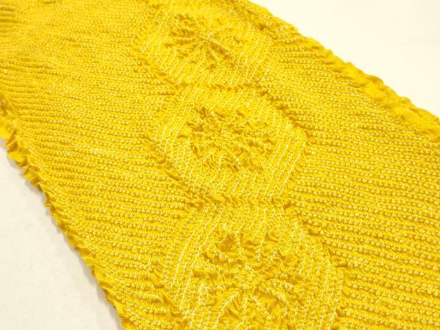平和屋着物●和装小物　帯締め・帯揚げセット　平組　柄絞り　花亀甲繋ぎ　逸品　未使用　AABH6787ay