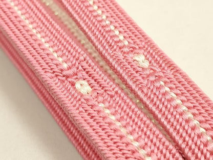 平和屋着物●和装小物　帯締め・帯揚げセット　千晃　平組　枝花文　金彩　逸品　未使用　AABH6789ay