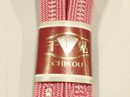 平和屋着物●和装小物　帯締め・帯揚げセット　千晃　平組　枝花文　金彩　逸品　未使用　AABH6789ay