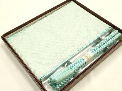 平和屋着物●和装小物　帯締め・帯揚げセット　丸組　総絞り　金糸　撚り房　逸品　未使用　AABH6790ay