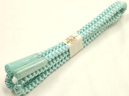 平和屋着物●和装小物　帯締め・帯揚げセット　丸組　総絞り　金糸　撚り房　逸品　未使用　AABH6790ay