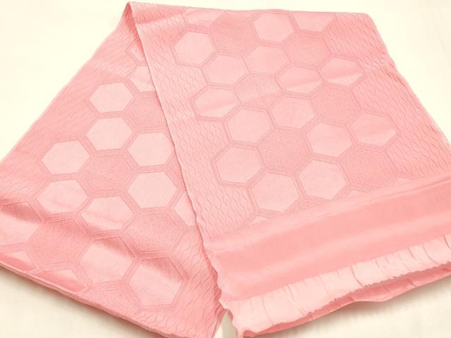 平和屋着物●和装小物　帯締め・帯揚げセット　亀甲繋ぎ地紋　丹後織　逸品　未使用　AABH6792ay