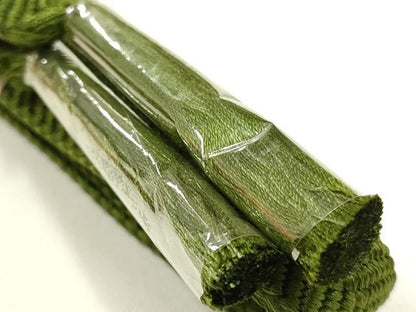 平和屋着物●和装小物　帯締め・帯揚げセット　夢幻　笹浪組　紗綾型地紋　逸品　未使用　AABH6799ay