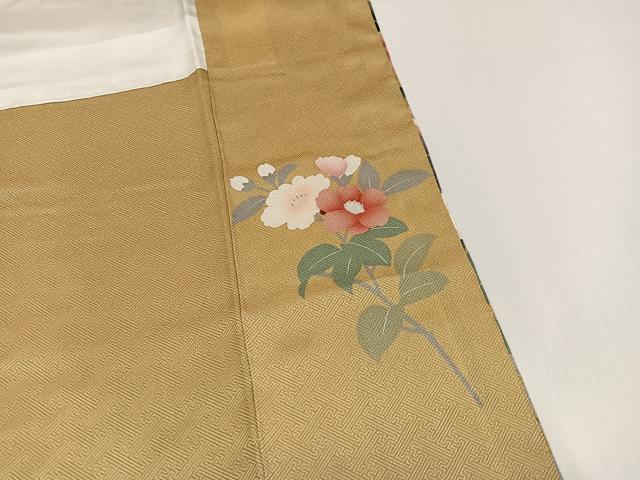平和屋着物●訪問着　草花文　金彩　正絹　逸品　未使用　AABH6808ph