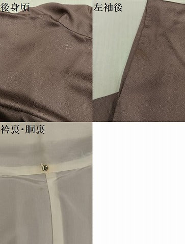 平和屋着物●上質な色無地　鳩羽鼠色　正絹　逸品　AABH6810ph