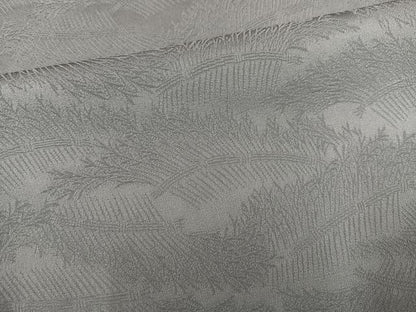 平和屋着物●上質な色無地　草花地紋　素鼠色　正絹　逸品　未使用　AABH6811ph