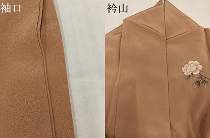 平和屋着物●訪問着　友禅　作家物　松華　花鳥文　暈し染め　金彩　正絹　逸品　AABH6816ph