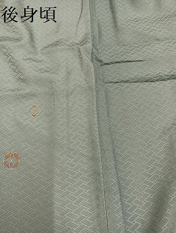 平和屋着物●友禅作家の巨匠　浅井青仁　小紋　草花文　金彩　正絹　逸品　AABH6817ph