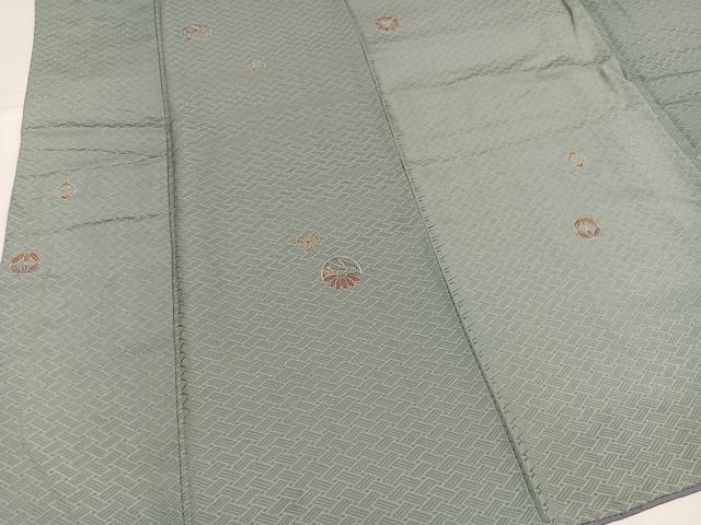 平和屋着物○友禅作家の巨匠 浅井青仁 小紋 草花文 金彩 正絹