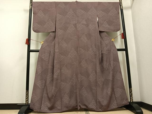 平和屋着物●江戸小紋　花小紋柄　正絹　逸品　AABH6820ph