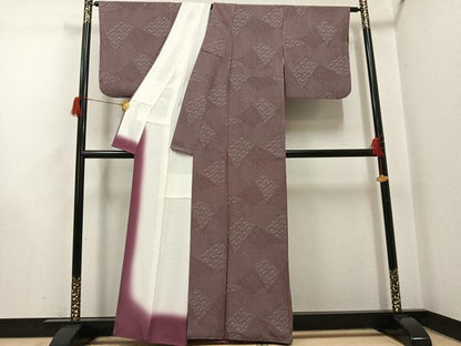 平和屋着物●江戸小紋　花小紋柄　正絹　逸品　AABH6820ph