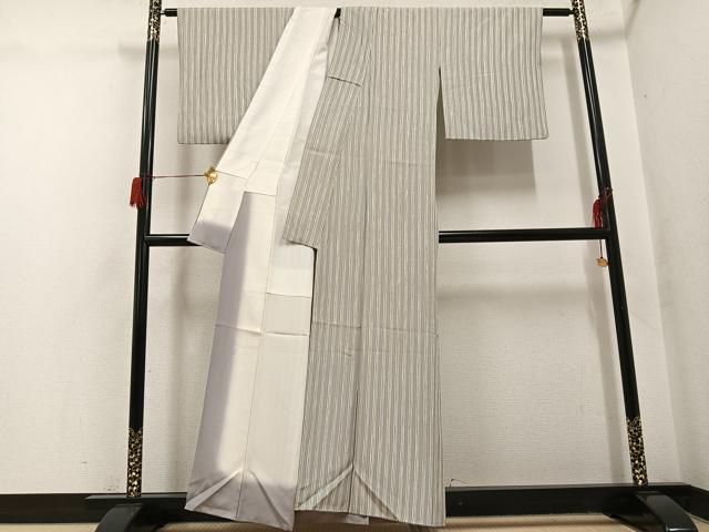 平和屋着物○上質な小紋 間道 正絹 逸品 AABH6822ph