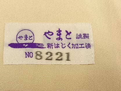 平和屋着物●豪華振袖　駒刺繍　雪輪舞花文　金彩　銀通し地　やまと誂製　正絹　逸品　AABH6826ph