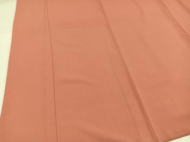 平和屋着物●色無地　ときがら茶色　洗える着物　AABH6836ph