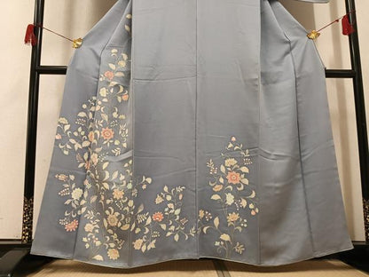 平和屋着物●訪問着　更紗唐草文　正絹　逸品　AABH6837ph