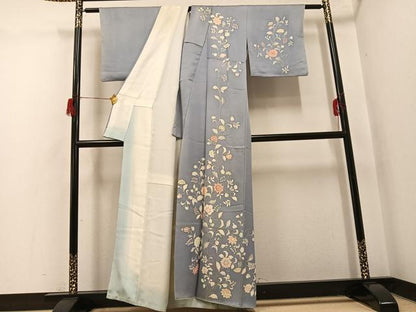 平和屋着物●訪問着　更紗唐草文　正絹　逸品　AABH6837ph