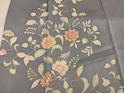 平和屋着物●訪問着　更紗唐草文　正絹　逸品　AABH6837ph
